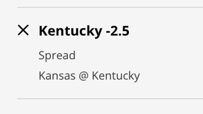 The Kentucky Wildcats' odds vs. the Kansas Jayhawks from DraftKings Sportsbook as of Saturday, Jan. 28th at 9:30 a.m. ET.