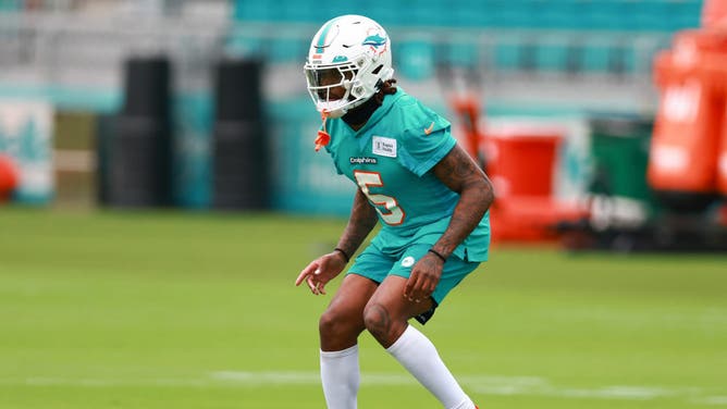 Jalen Ramsey practices for Dolphins.