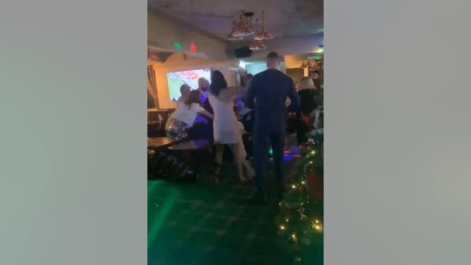 Wild New Year's Eve Bar Brawl