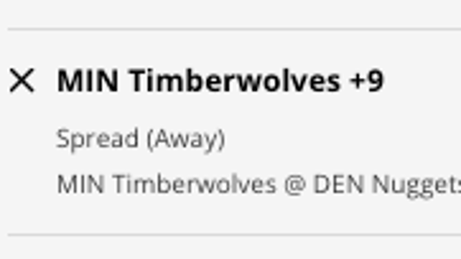 The Minnesota Timberwolves' odds at the Denver Nuggets from DraftKings Sportsbook as of Tuesday, Feb. 7th at 2:30 p.m. ET.