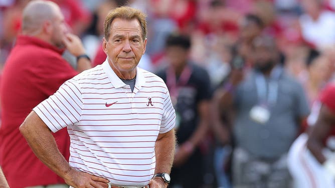 Nick Saban Calls For In-Helmet Speakers Amid Michigan Sign-Stealing Scandal