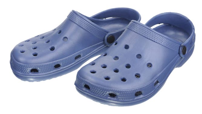 Navy Crocs shoes