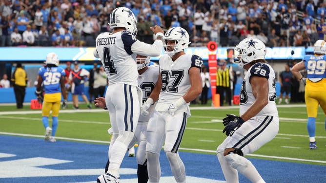 The SoFi Stadium crowd went nuts when Dallas Cowboys QB Dak Prescott scored an 18-yard touchdown in the first quarter against the Los Angeles Chargers on Monday Night Football.