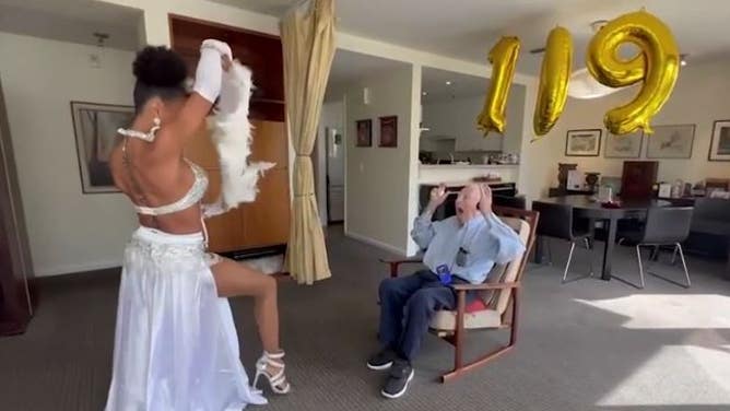Man Celebrates 109th Birthday With With The Help Of A Belly Dancer