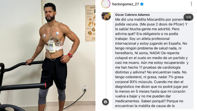 Basketball Player Óscar Cabrera Dies Of Heart Attack, Previously Blamed COVID Vaccine For Myocarditis