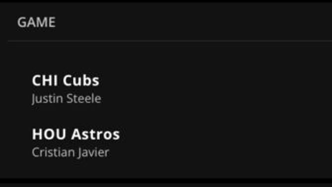 Betting odds for the Cubs vs. the Astros Tuesday from DraftKings as of 1:30 p.m. Tuesday, May 16th.