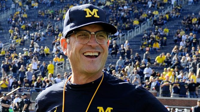 Michigan coach Jim Harbaugh talks about abortion (Photo by G Fiume/Maryland Terrapins/Getty Images)