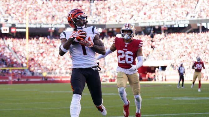 ESPN Analytics says Ja'Marr Chase of the Cincinnati Bengals is just the 12th best NFL wide receiver so far in 2023.
