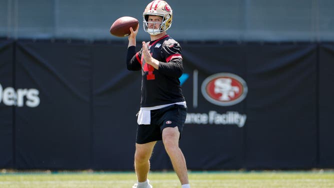 The San Francisco 49ers quarterback brought in QB Sam Darnold to compete for a spot on the roster.