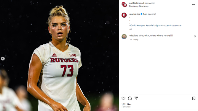 Rutgers soccer star Riley Tiernan is the Olivia Dunne of the Big Ten.