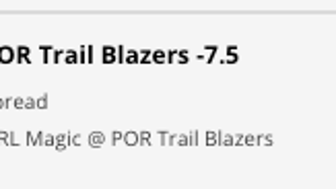 The Portland Trail Blazers' odds vs. the Orlando Magic from DraftKings Sportsbook as of Tuesday, January 10th at 11 a.m. ET.