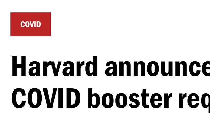 Harvard announces new bivalent COVID booster requirement