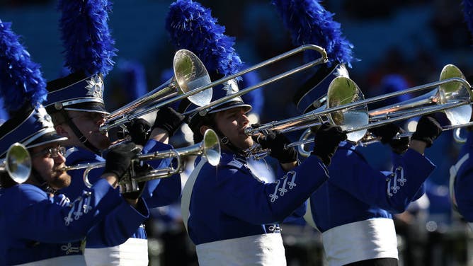 University of Kentucky Marching Band Trombone Boning Porta Potties