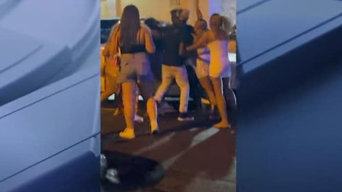 nightclub parking lot fight Daytona Beach wild brawl