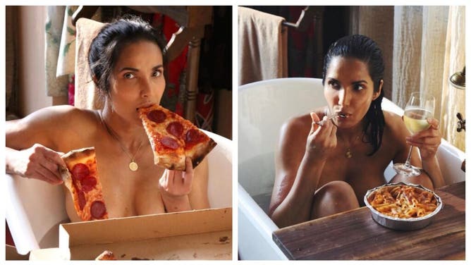 Top Chef host Padma Lakshmi loves eating naked.