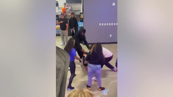 trampoline park brawl Anaheim California