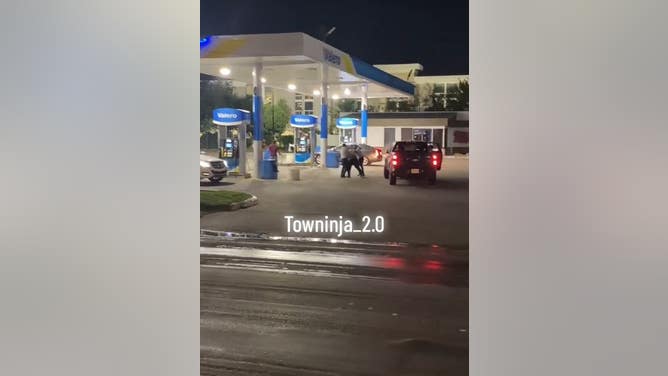 Wild Brawl At A Texas Gas Station