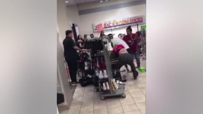women brawl Florida shoe store