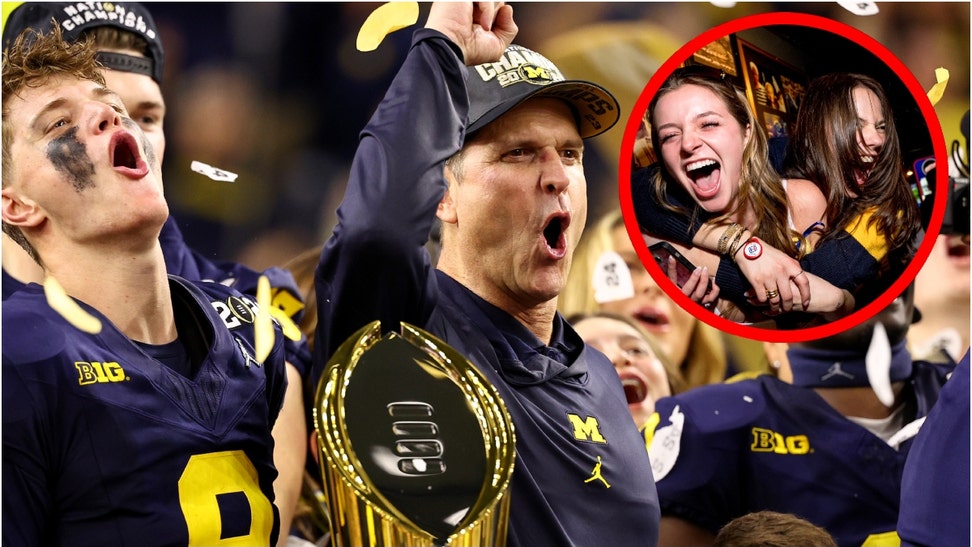 People partied hard in Ann Arbor after Michigan beat Washington to win the national title. Check out the best celebration videos. (Credit: Getty Images)