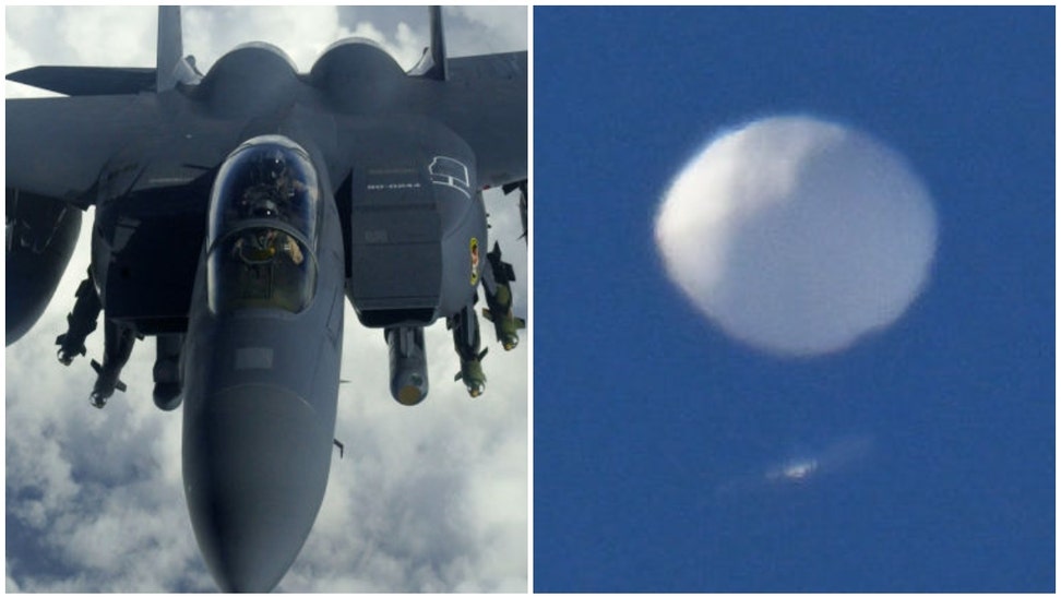 Another balloon detected by the military. (Credit: Getty Images)