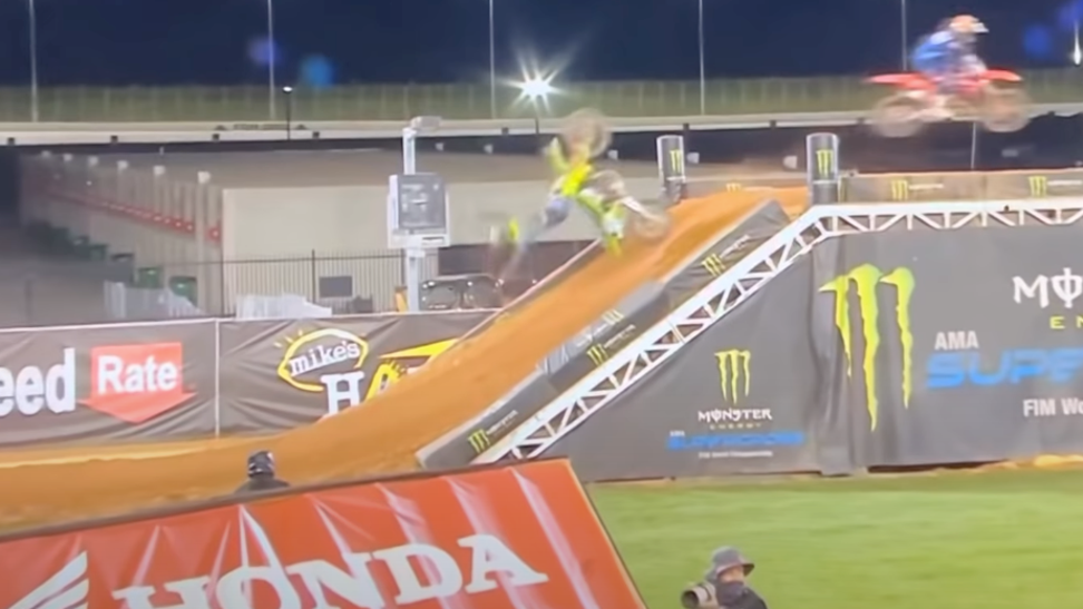 Cameron McAdoo supercross crash video