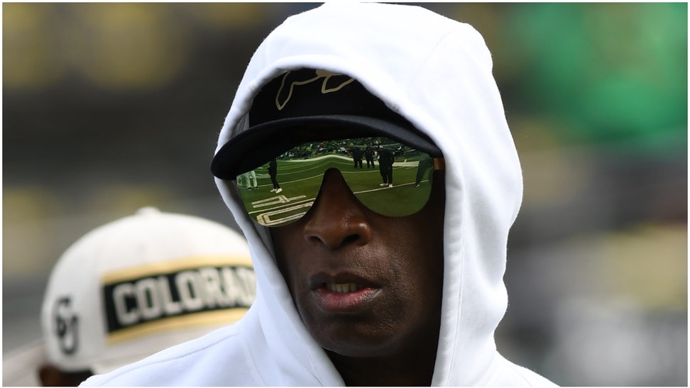 Deion Sanders had a bit of a strange reaction to Haley Van Voorhis playing college football. He is concerned for her safety but all for it. (Credit: Getty Images)