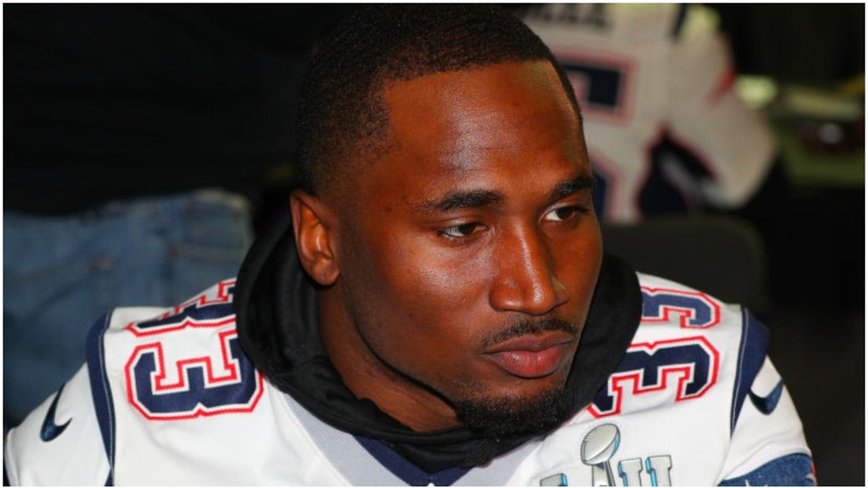 Former NFL player Dion Lewis allegedly had a heated exchange with officers during his arrest. He allegedly threatened to spit on an officer. (Credit: Getty Images)