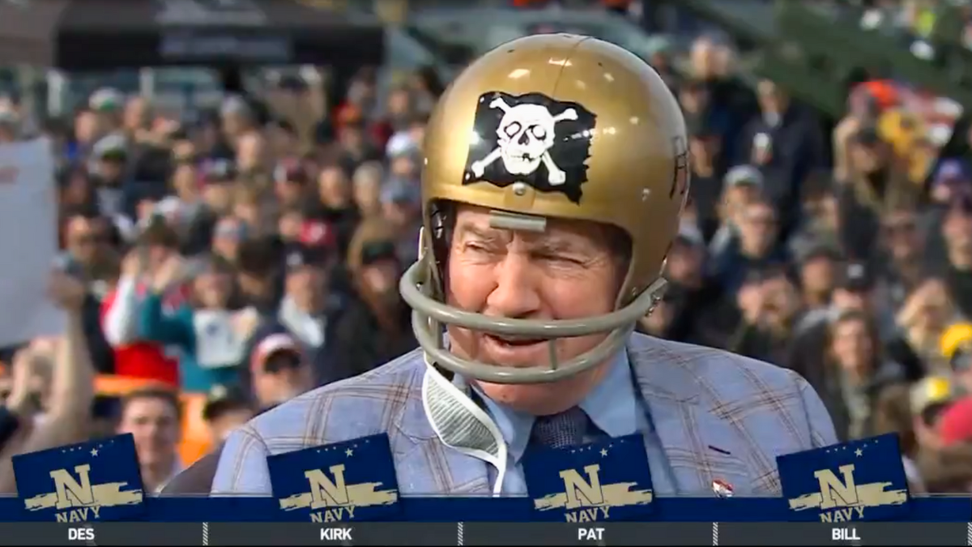 Bill Belichick Picks Navy, Wears Helmet On 'College GameDay'