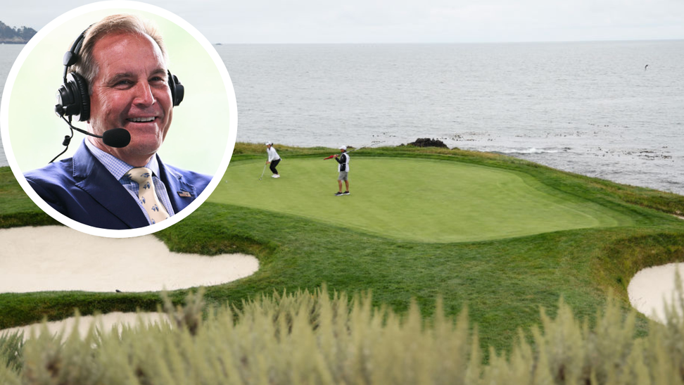 Jim Nantz Announces Random Golfer's Shot At Pebble Beach