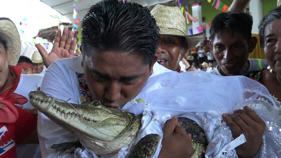 2f9ef556-TOPSHOT-MEXICO-ANIMAL-TRADITION-CAIMAN-MARRIAGE