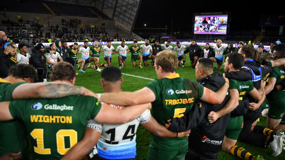 Video: Australia, Fiji Rugby Players Share Post-Match Prayer; Sing Hymns