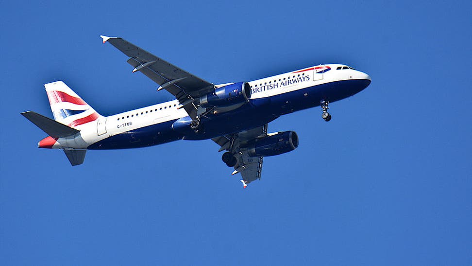 An British Airways plane arrives at Marseille Provence