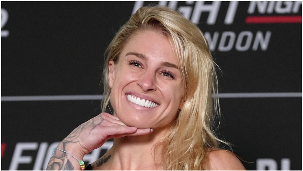 Former UFC fighter Hannah Goldy went viral with some new photos on Instagram. See her best pictures and posts. (Credit: Getty Images)