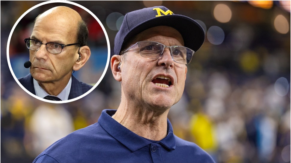 Paul Finebaum thinks Jim Harbaugh's final game at Michigan will be Monday night. Will Jim Harbaugh take an NFL job? (Credit: Getty Images)