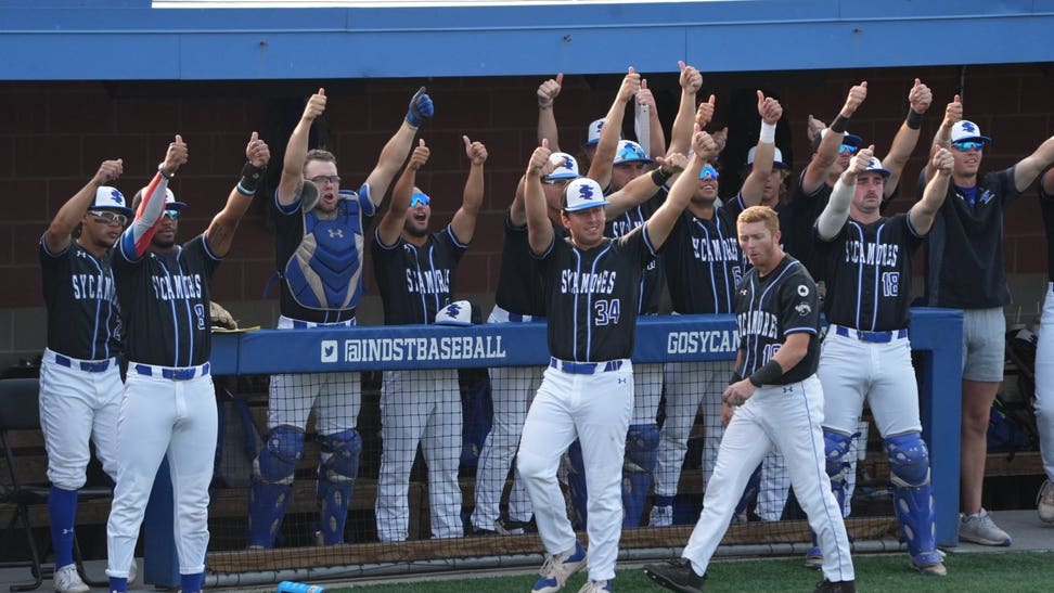 Indiana State LF Adam Pottinger faked out the Iowa Hawkeyes on a home run Courtesy of Indiana State Athletics