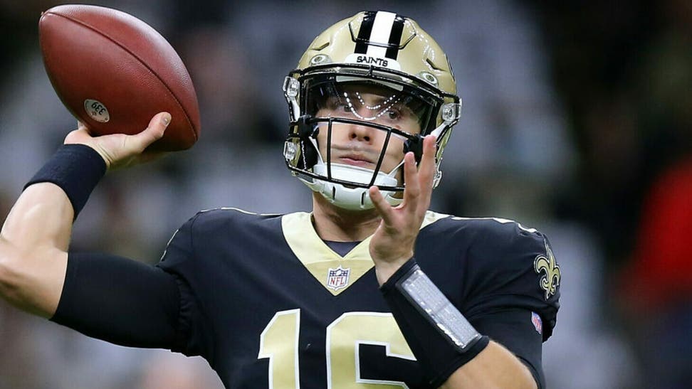 The Saints are releasing quarterback Ian Book. (Photo by Jonathan Bachman/Getty Images)