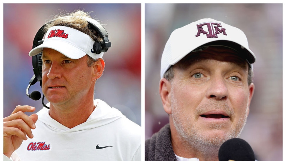 Ole Miss football coach Lane Kiffin says Texas A&M outspending other programs is a "common theme."