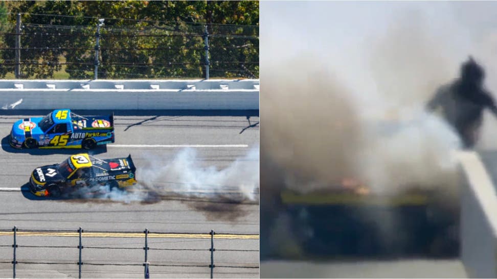 NASCAR Jordan Anderson crash