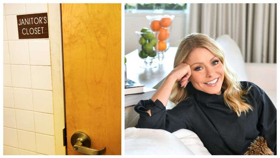 Kelly Ripa Was Working Out Of The Janitor's Closet At ABC