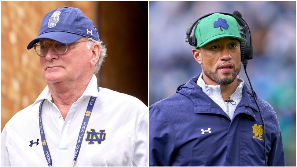 Notre Dame Jack Swarbrick claimed during an interview with Dan Patrick that college football has become "a complete disaster." (Credit: Getty Images)