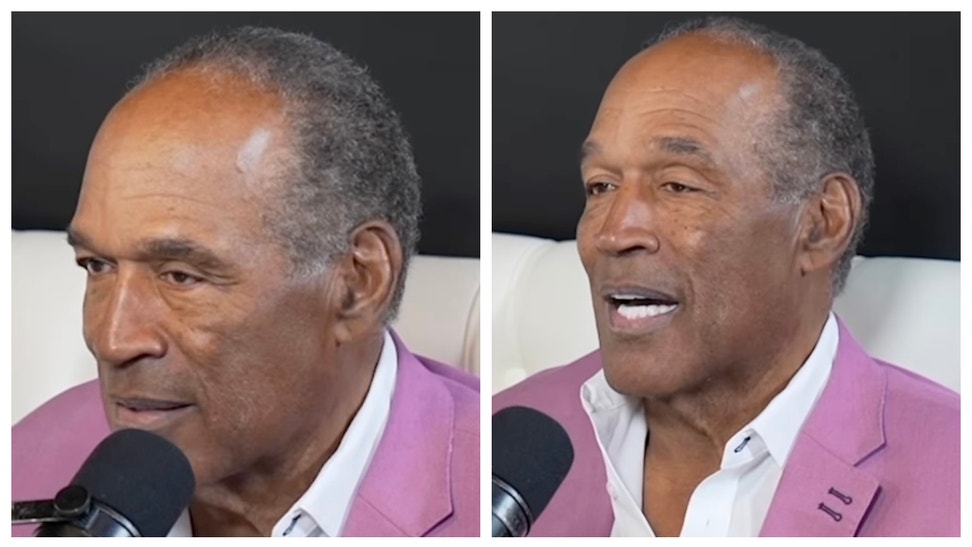 Former NFL player O.J. Simpson asked about the murder of his ex-wife Nicole Brown Simpson. (Credit: Screenshot/Instagram video https://www.instagram.com/p/CmVQLpzskVL/)