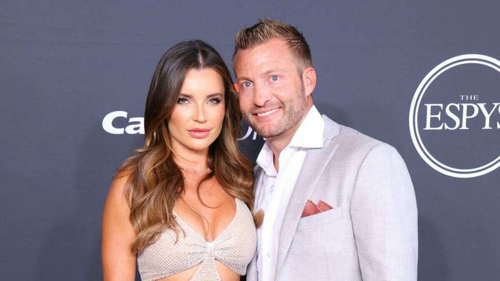 Sean McVay's wife Veronika talks hardest part of being married to an NFL head coach. (Photo by Leon Bennett/Getty Images)