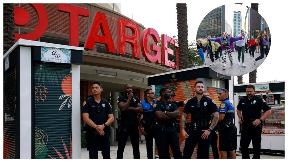 Target worker stops flash mob, called racist