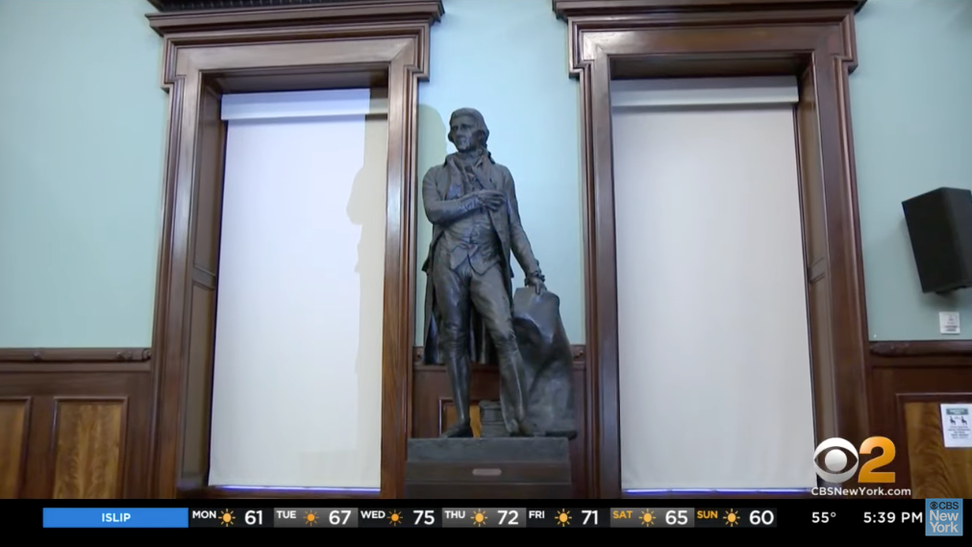 Thomas Jefferson statue NYC city council removed