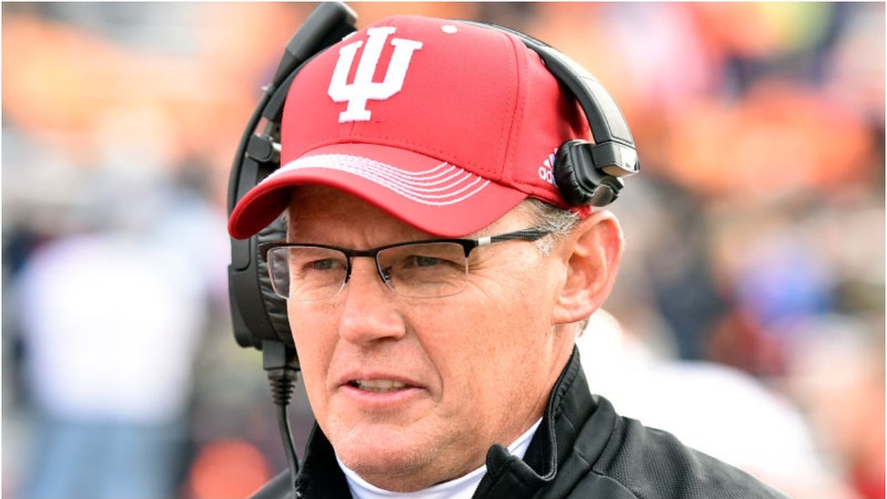 Indiana football players are fleeing the program after Tom Allen was fired. There are 13 players in the transfer portal. (Credit: Getty Images)