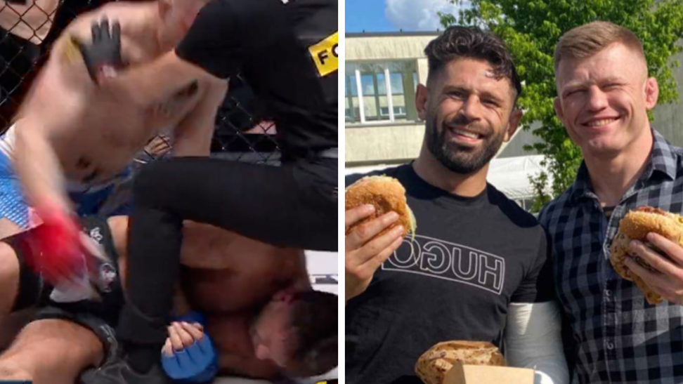 MMA Fighter Uses Burgers To Make Amends For Dislocating Opponent's Elbow