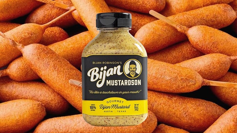 bijan-robinson-dijon-mustard-texas-state-fair-fletchers-corny-dogs