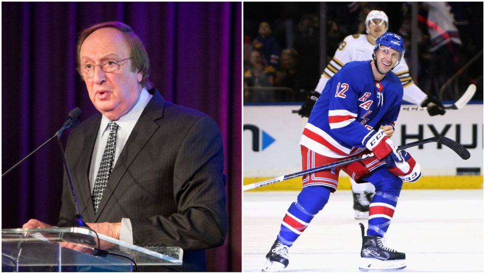 Sam Rosen and Rangers Nick Bonino