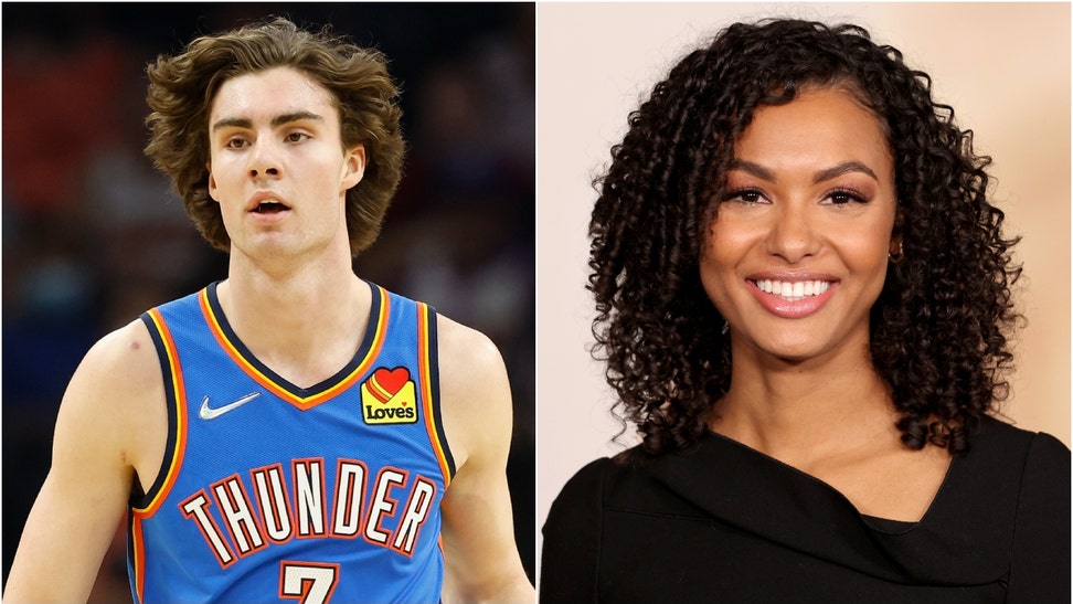 Malika Andrews is trending as people rip her for not talking about Josh Giddey, despite the fact she has talked about him. (Credit: Getty Images)