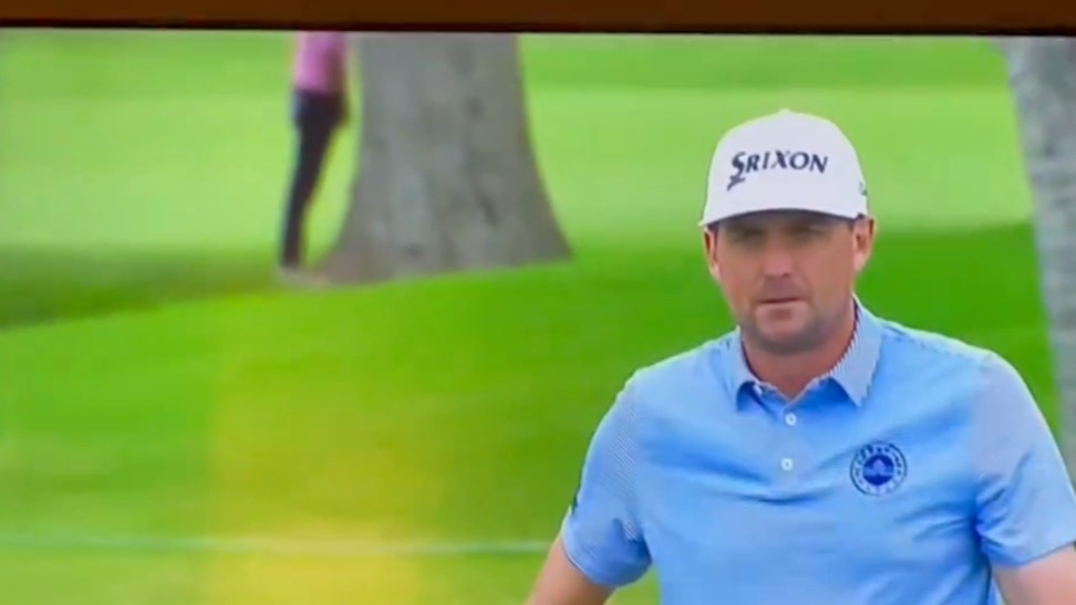 Golf Channel Catches PGA Tour Player Taking A Leak Behind Tree